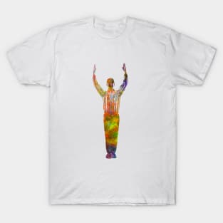 Soccer referee in watercolor T-Shirt